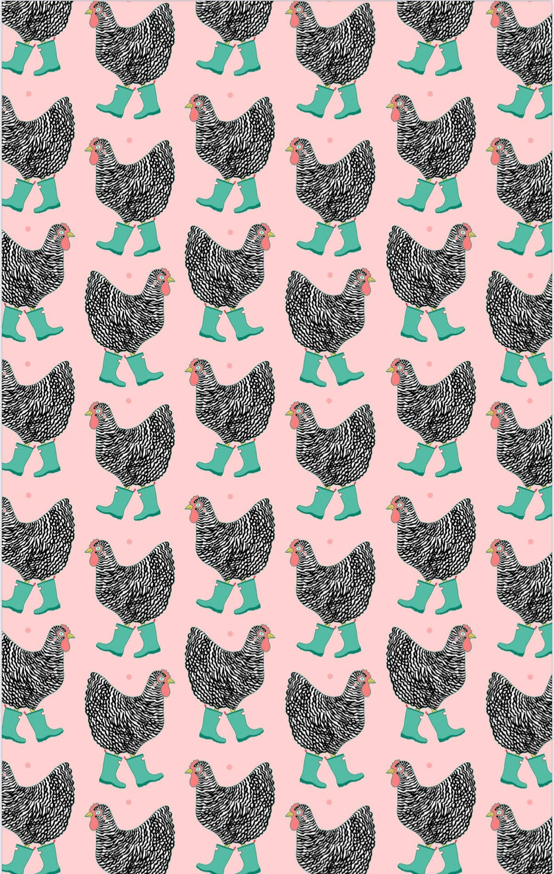 Crae.Home - Chick In Boots: Double-Sided Hand Towel