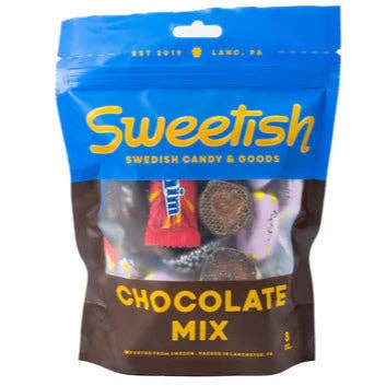Sweetish- Swedish Candy Wholesale - Sweetish Signature Chocolate Mix 1/2lb Bag