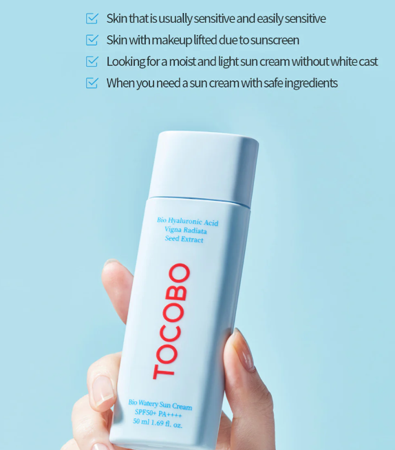 TOCOBO Bio Watery Vegan Sun Cream Sunscreen Sun SPF