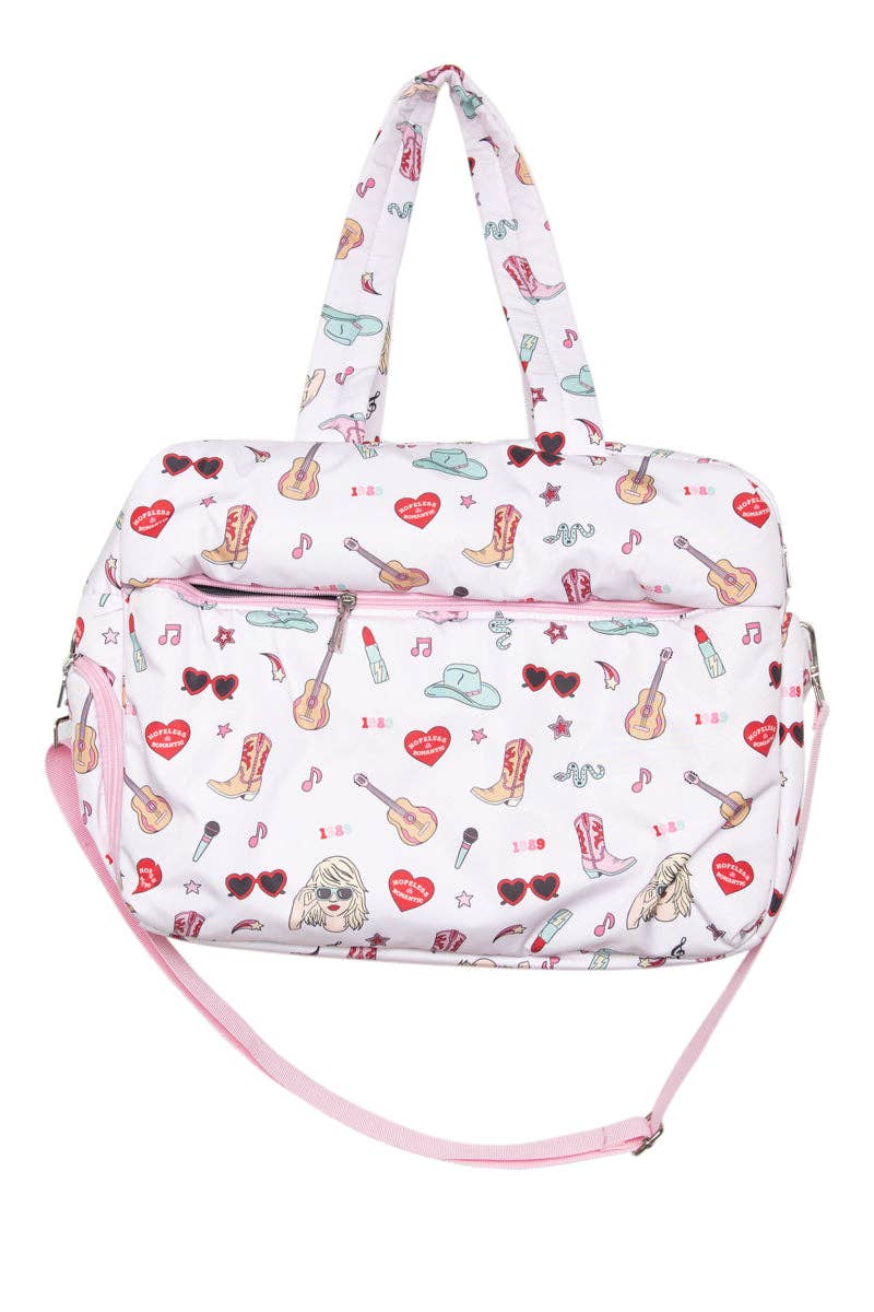 Katydid - Music Girl Icons Duffel Weekender w/ Pass-Thru Slip