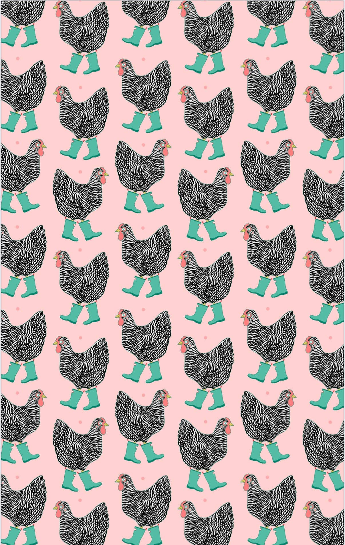 Crae.Home - Chick In Boots: Double-Sided Hand Towel