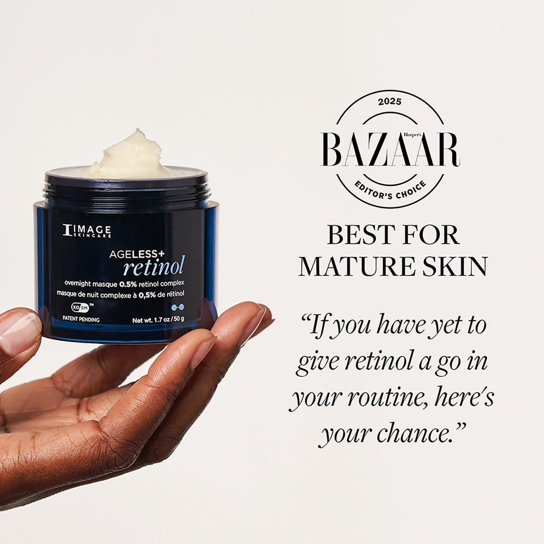 Image Skincare AGELESS+ retinol overnight masque 0.5% retinol complex
