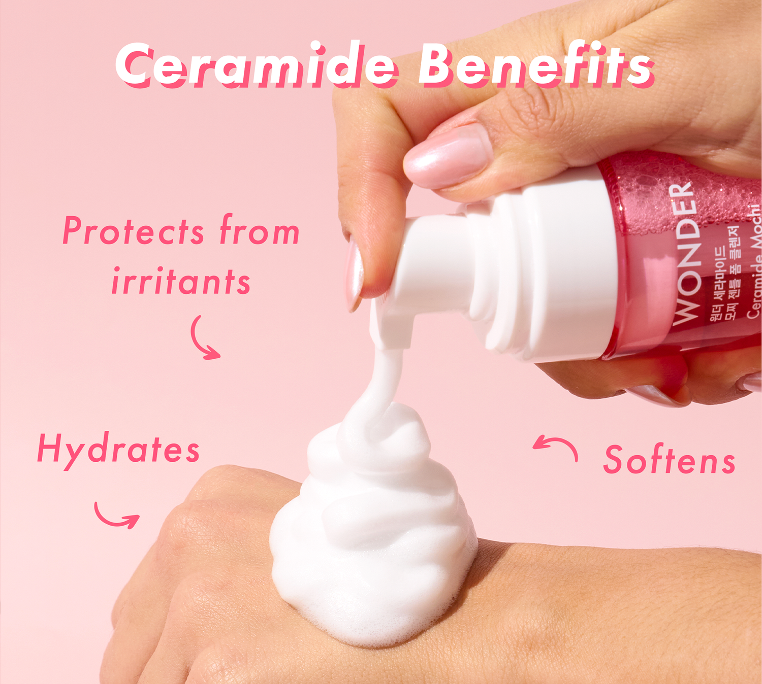 TONYMOLY - Wonder Ceramide Mochi Gentle Foam Cleanser