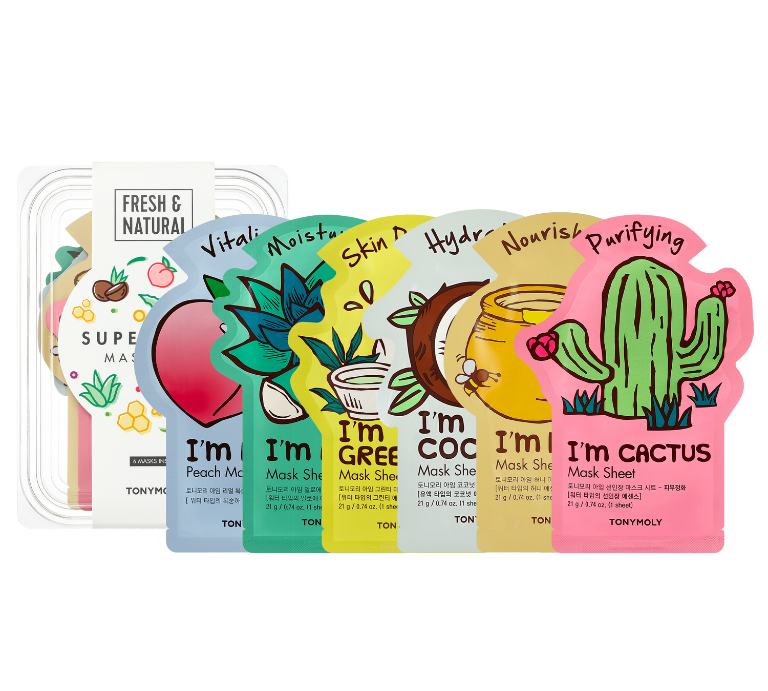 TONYMOLY - Super Food Bowl Sheet Mask Set