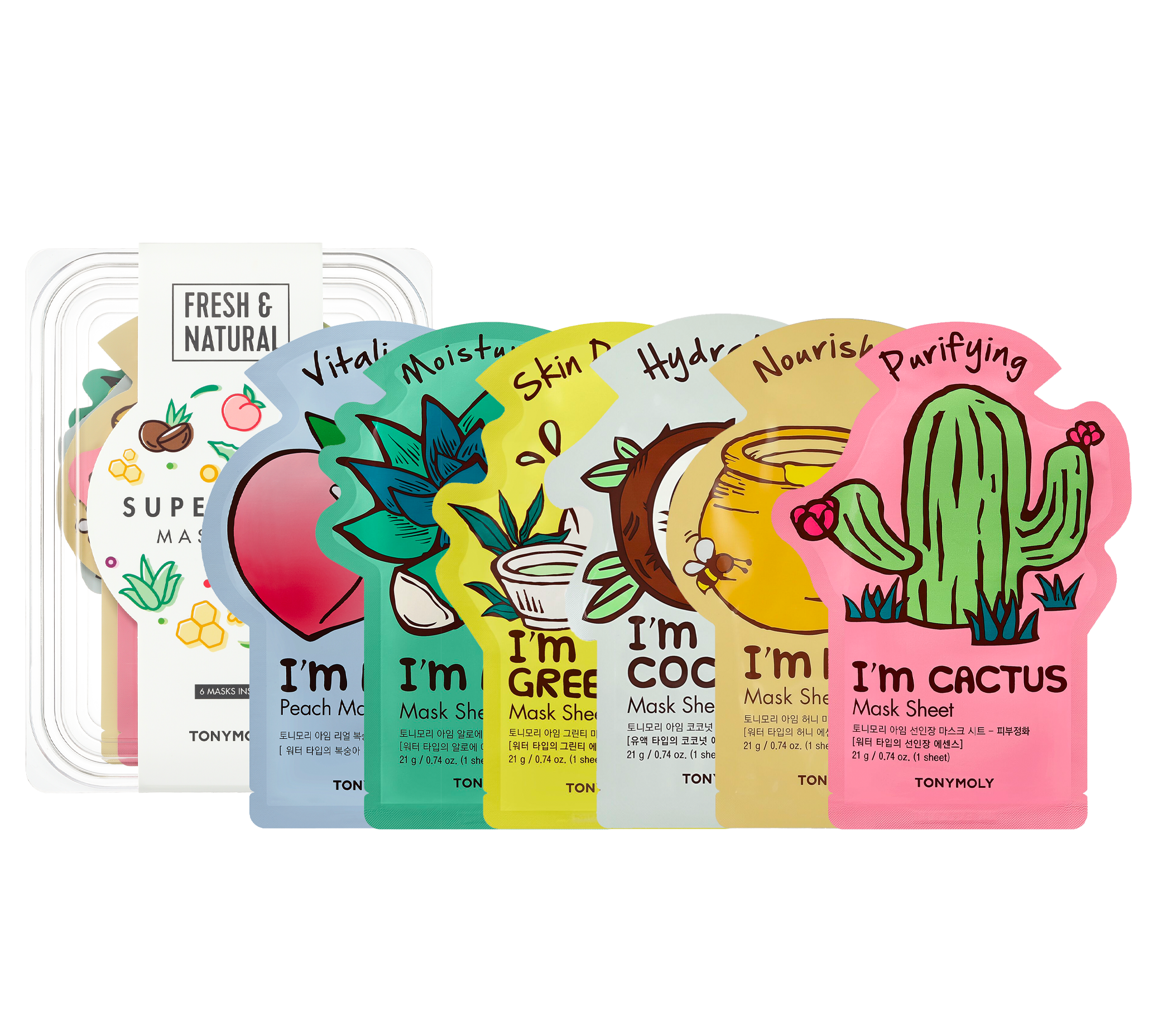 TONYMOLY - Super Food Bowl Sheet Mask Set